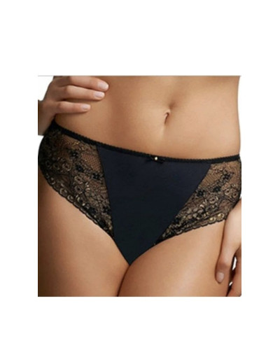 Труси Florence Slip (Black) темний з кольоровим малюнком