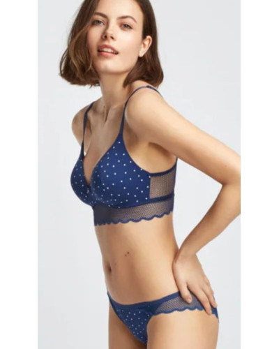 Трусы White pease slip синий