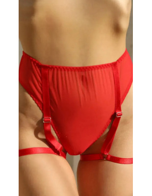 Труси з гартерами Basic Red string