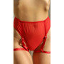 Труси з гартерами Basic Red string червоний