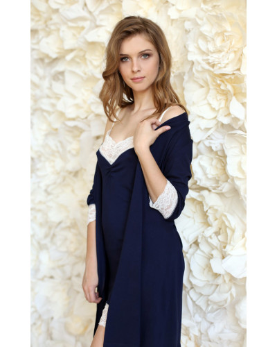 Синий халат Royal Blue Купити в Україні від Your Touch | Odry