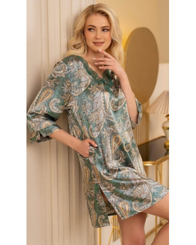 Туніка Донатела 70% шовк зелений