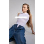 Боді Freelove white bodysuit string білий